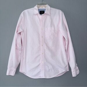 Abercrombie & Fitch long sleeve light pink shirt men M 100% cotton